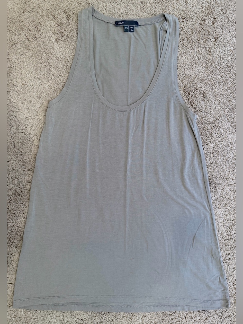 Vince Women's Gray Tank Top XS